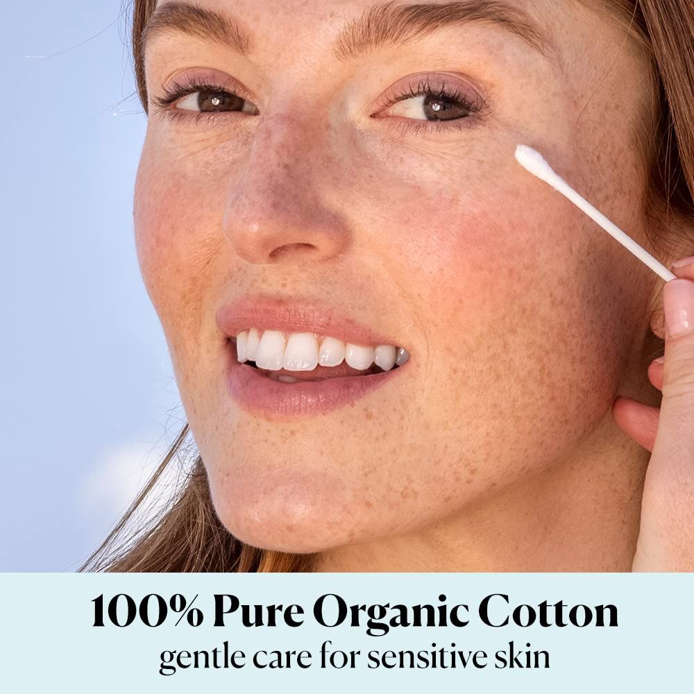 Communicates that the product is made from 100% pure organic cotton, emphasizing its gentleness and suitability for sensitive skin to reassure shoppers about safety and comfort. Highlights the…