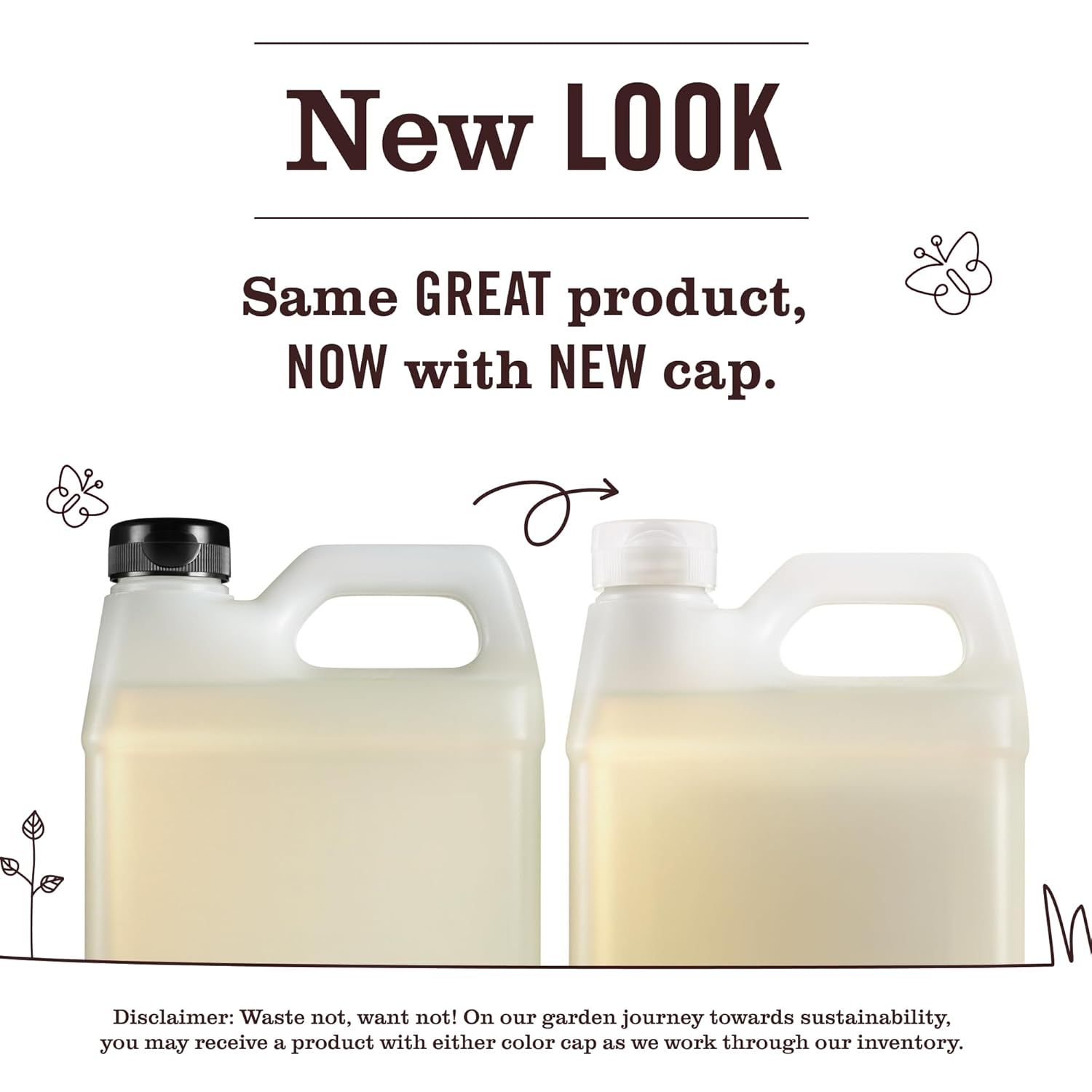 Informs shoppers that the product has a new look with an updated cap design, while reassuring them that the product formula remains the same. The disclaimer also communicates the brand's…