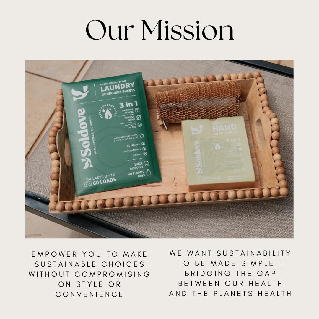 Communicates the brand's core mission and values around sustainability, empowering shoppers to understand the brand's commitment to eco-friendly products…