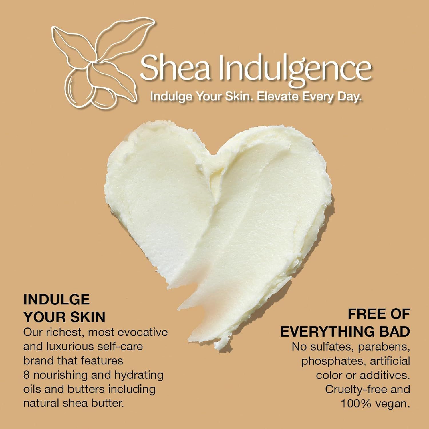 Establishes the brand identity and emotional positioning of Shea Indulgence as a luxurious, natural self-care brand, communicating the brand's values of…