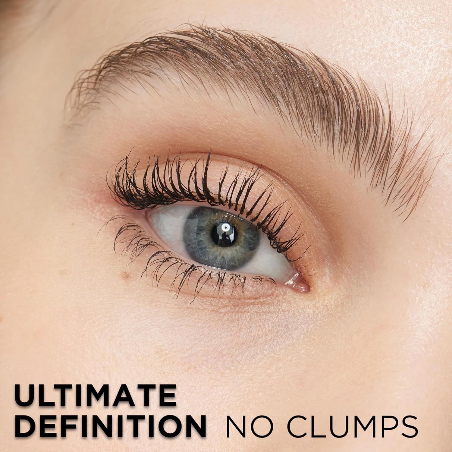 Demonstrates the mascara's ability to deliver defined, separated lashes without clumping, reassuring shoppers of a clean, professional finish.