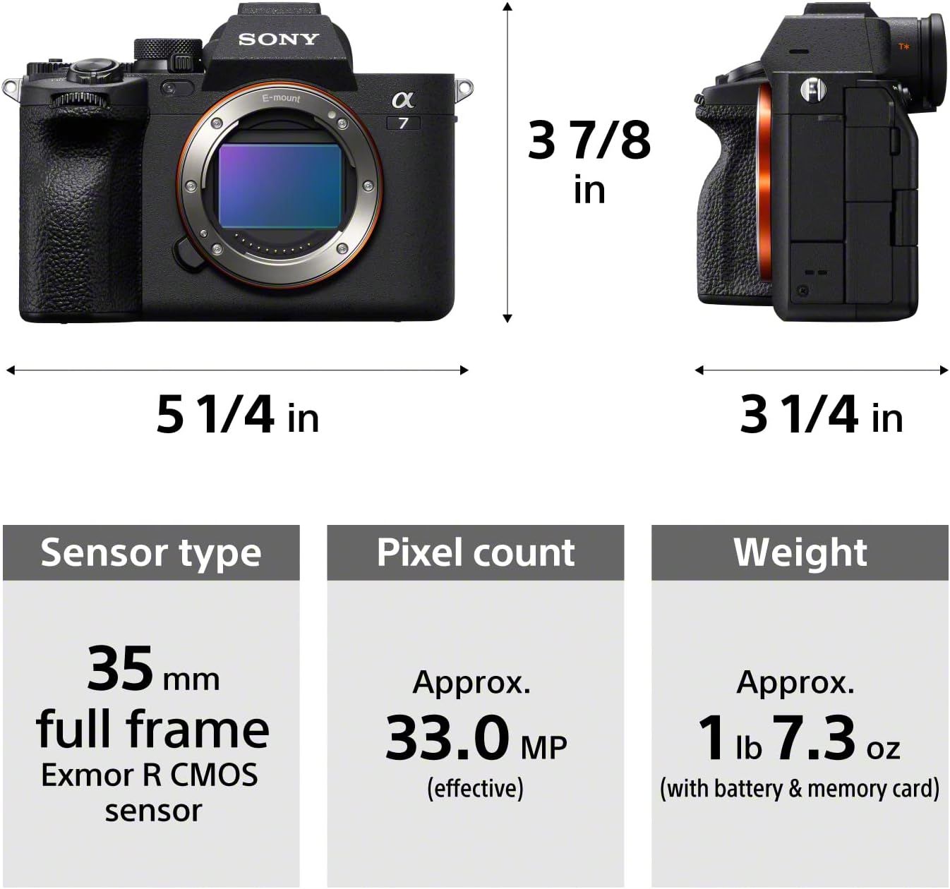 Communicates the exact physical dimensions of the camera from multiple angles, helping shoppers understand how compact and portable the product is. Highlights…