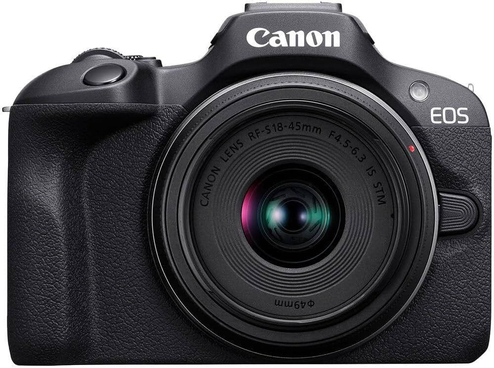 Provides a clean, catalog-style product image showing the Canon EOS camera with lens on a pure white background, allowing shoppers to see the product clearly…