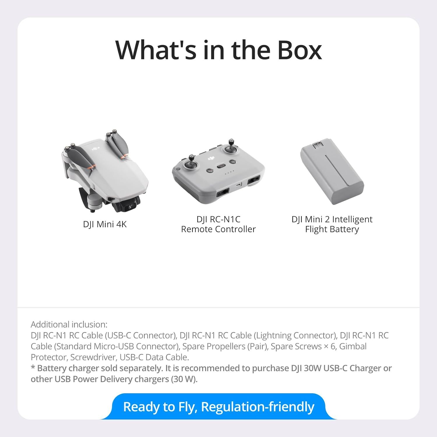 Shows the customer everything included in the box to set clear expectations about what they will receive with their purchase and demonstrate the completeness…