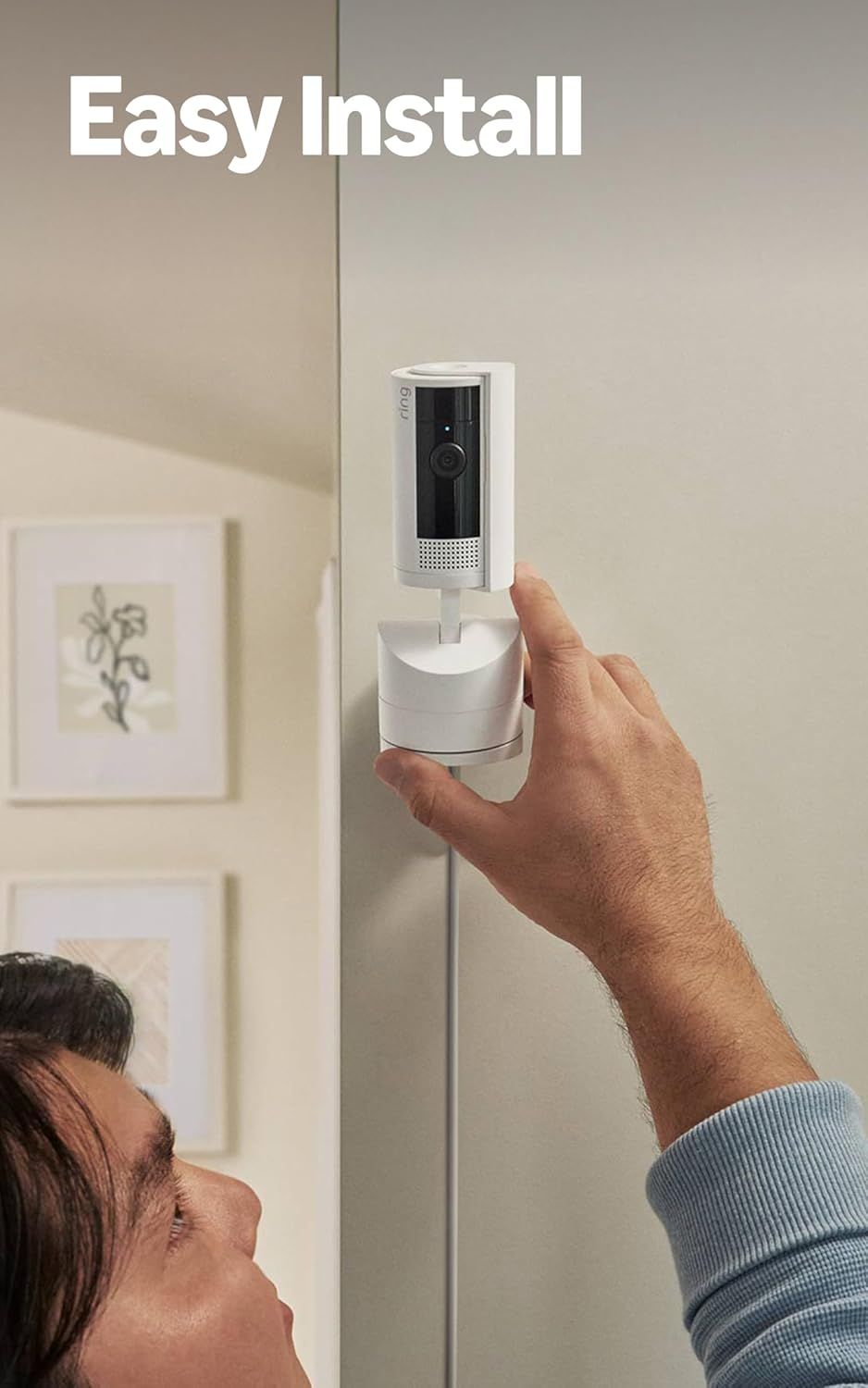 Demonstrates the simplicity of installing the security camera, reassuring shoppers that setup requires minimal effort and no technical expertise. Highlights…