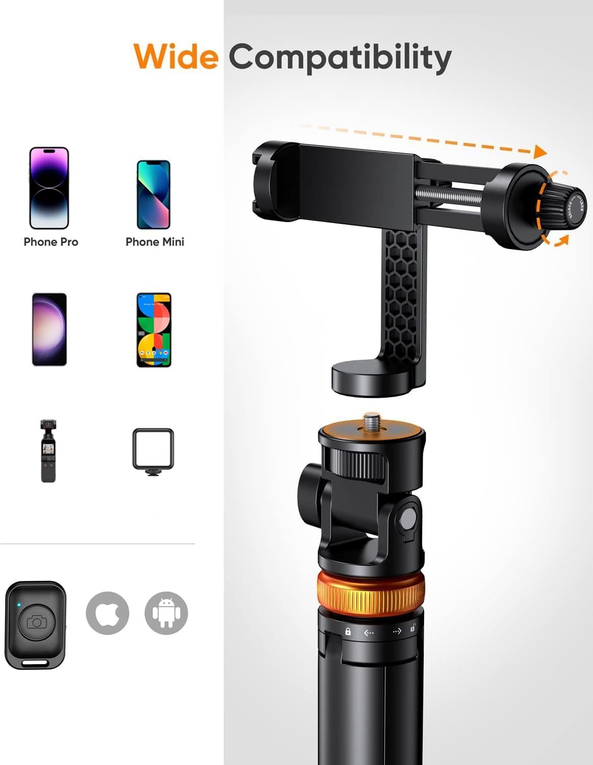 Demonstrates that the product is compatible with multiple phone models and devices, reassuring shoppers that it will work with their specific device.