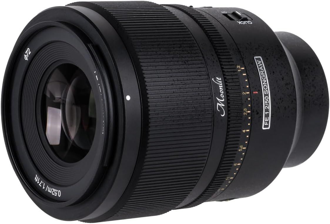 Displays the camera lens product in a clean, catalog-style format on a white background with no text or design elements, allowing shoppers to see the product…