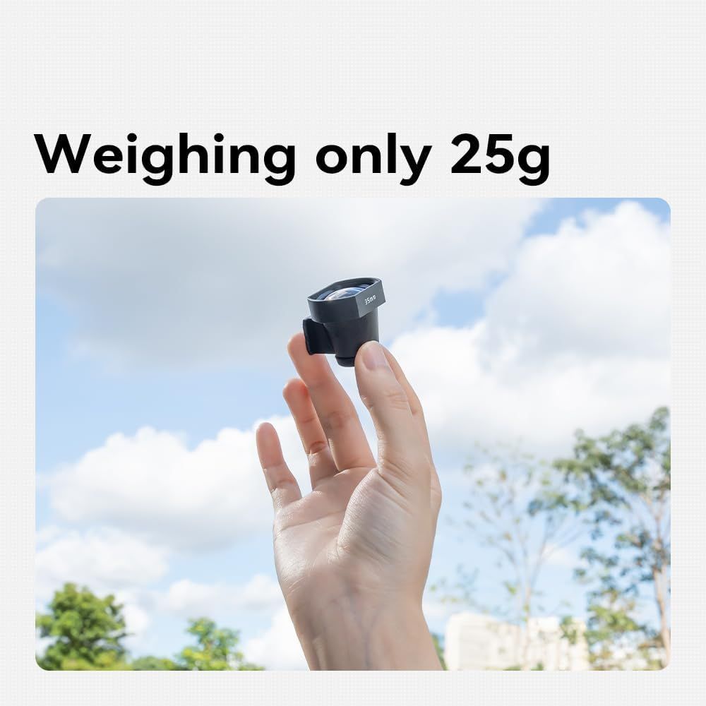 Communicates the product's ultra-light weight of only 25g to emphasize portability and convenience for shoppers looking for a compact, travel-friendly device. Reinforces the key benefit of the…