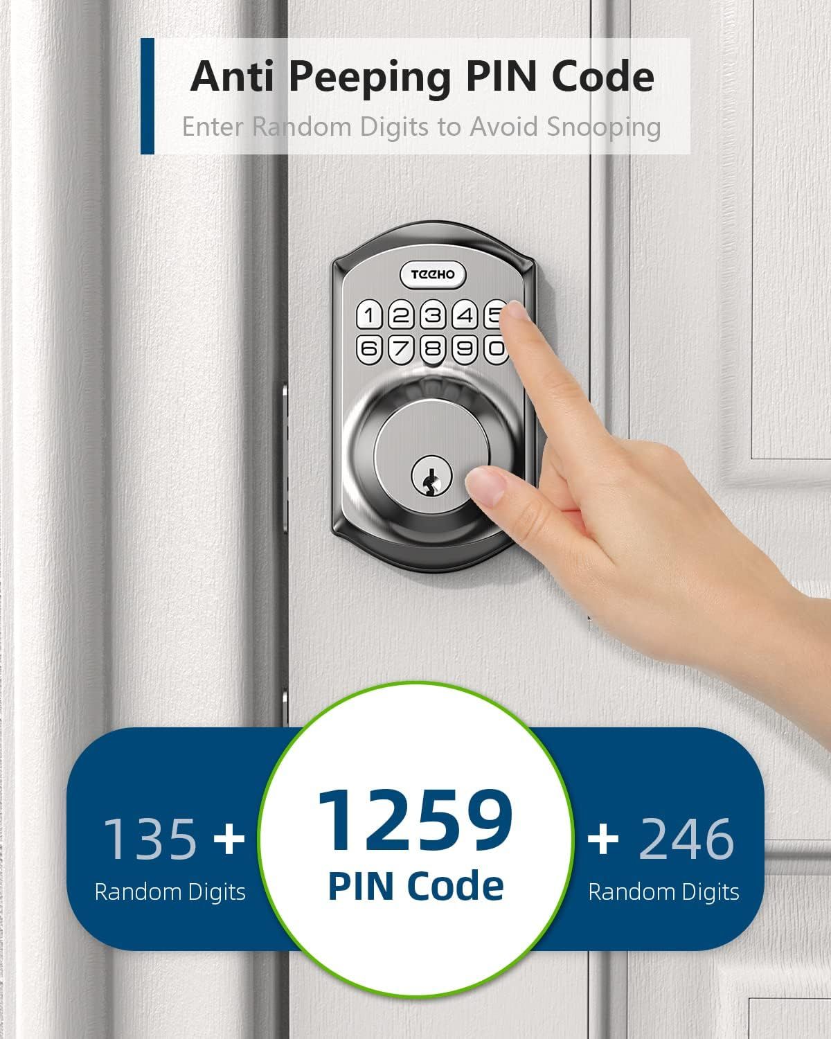 Communicates the security feature that allows users to enter random digits before and after their actual PIN code to prevent others from discovering their…