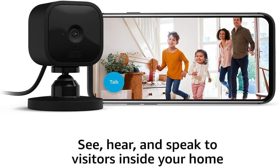 Communicates that the security camera enables real-time audio and video communication with visitors at your door, providing convenience and security for…