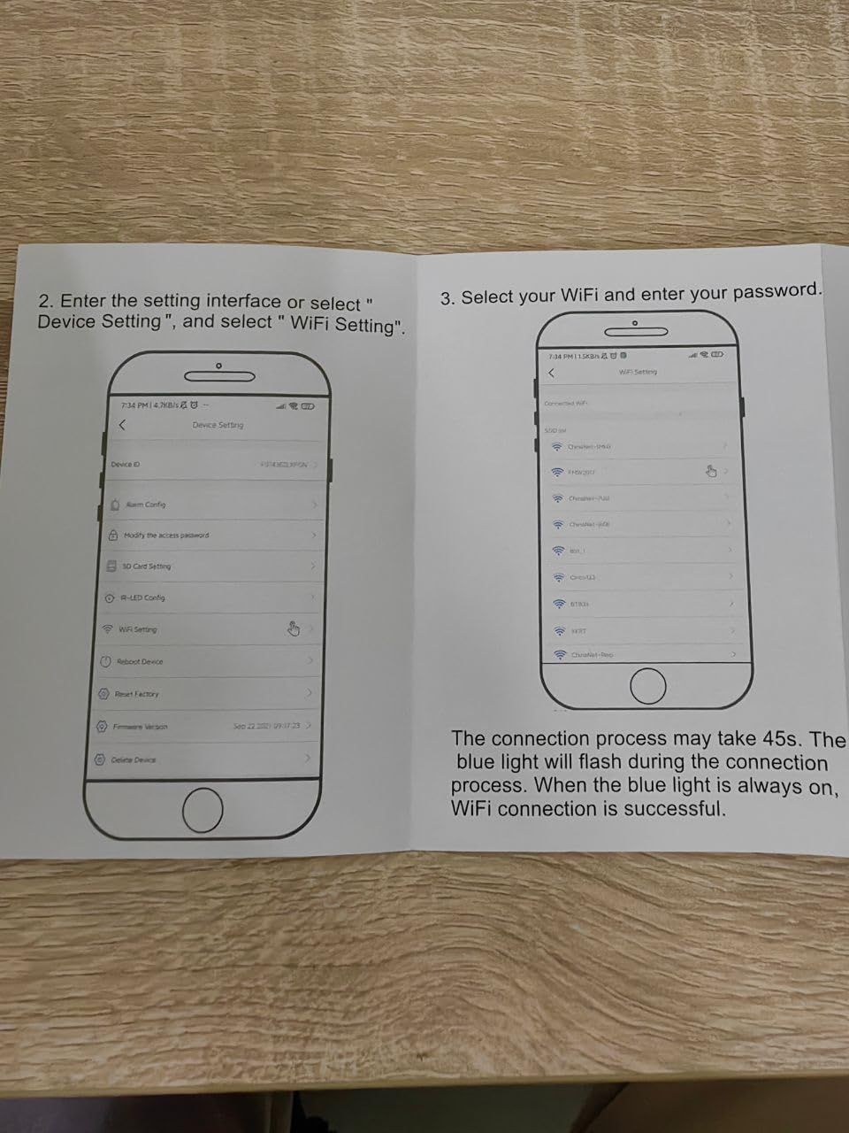 Provides step-by-step instructions for connecting the product to WiFi through the mobile app, reassuring shoppers that setup is straightforward and guided.