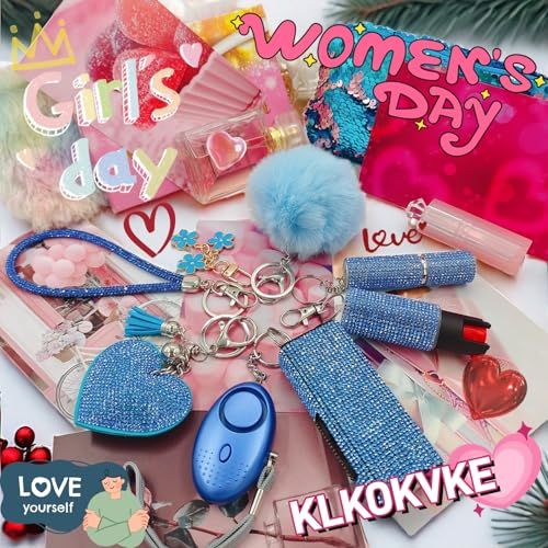 Positions the product as a gift option for Women's Day, showcasing the brand's themed product bundle with festive messaging and decorative elements.