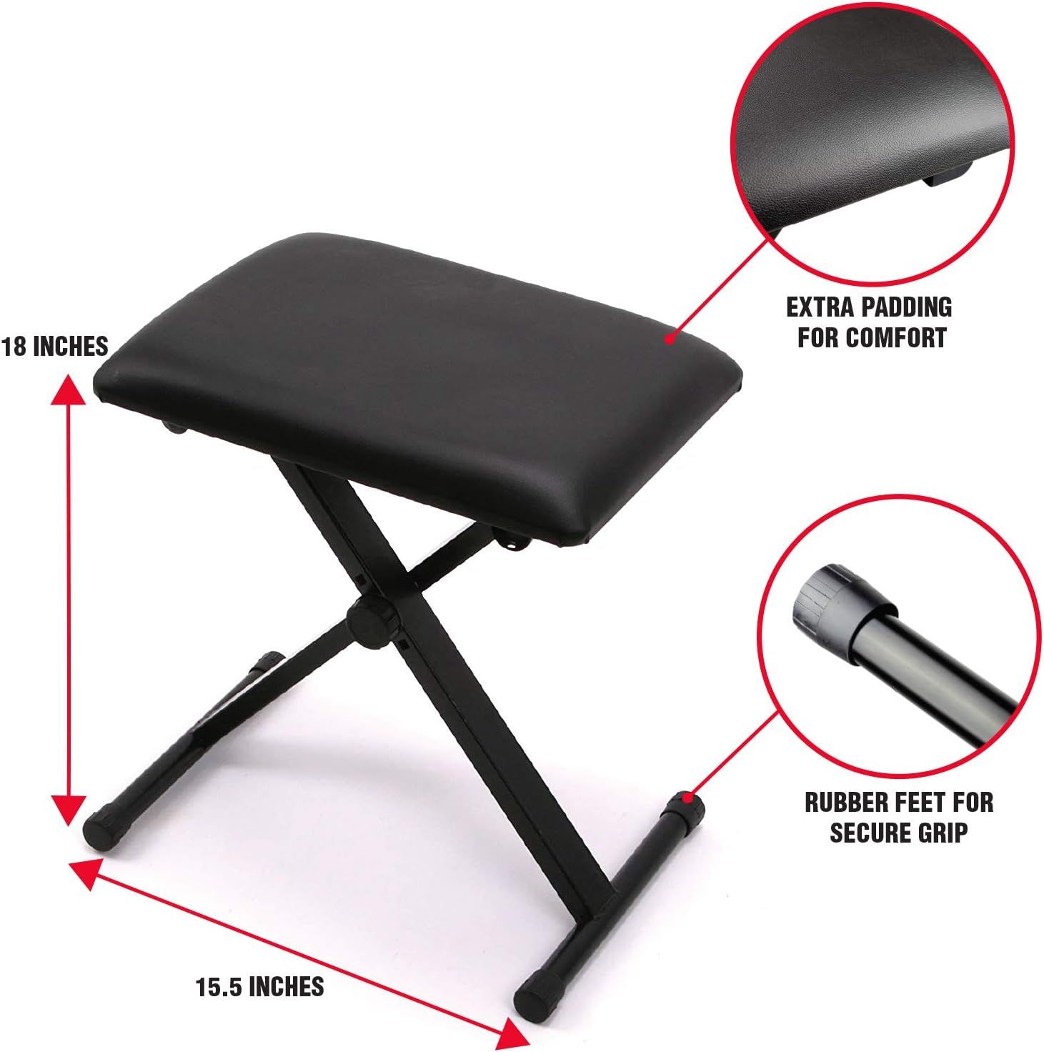 Breaks down the physical components and dimensions of the bench to help shoppers understand its construction quality, comfort features, and size specifications. Communicates the exact physical…
