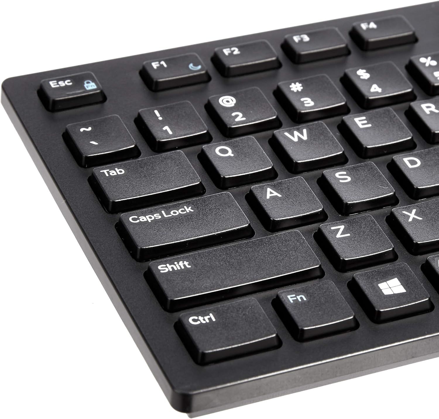 Provides a clean, catalog-style view of the keyboard product on a white background with no distractions, allowing shoppers to see the product clearly.