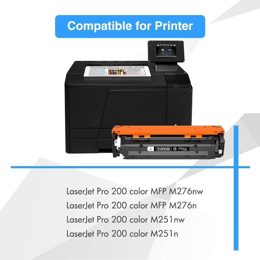Demonstrates which specific HP LaserJet Pro printer models the toner cartridge is compatible with, helping shoppers confirm the product will work with their…