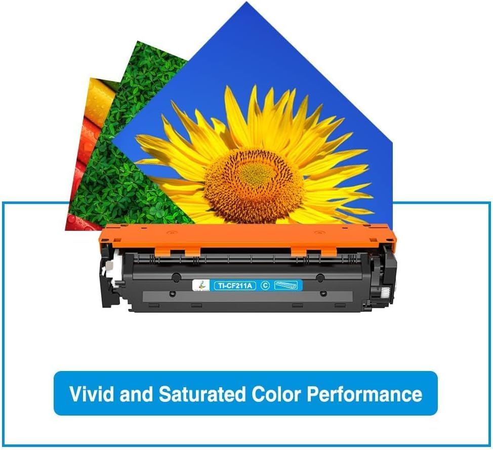 Communicates that this printer toner cartridge delivers high-quality, vibrant color output, reassuring shoppers about print quality and color accuracy.