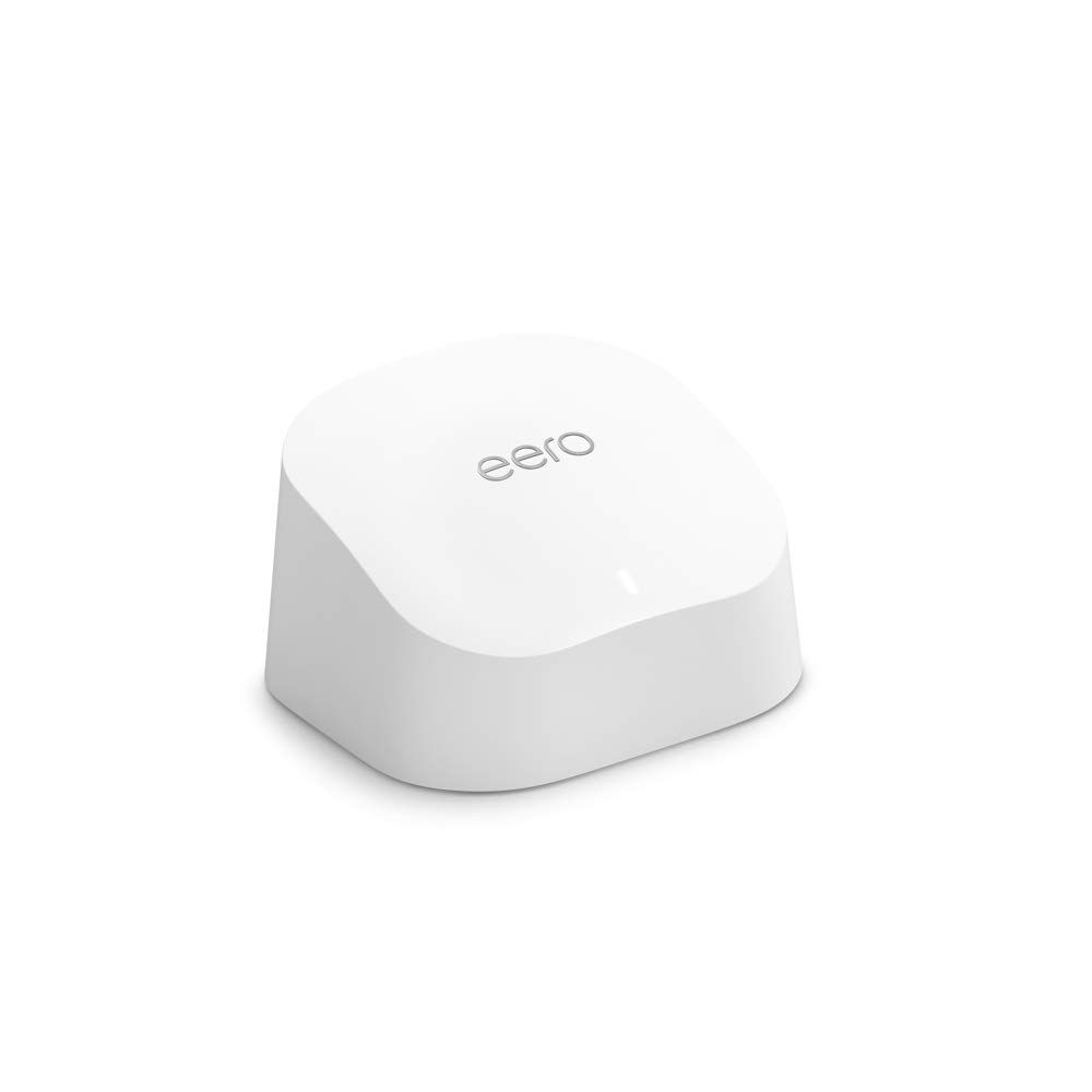 Provides a clean, catalog-style view of the eero device on a white background with no distractions, allowing shoppers to see the product clearly.