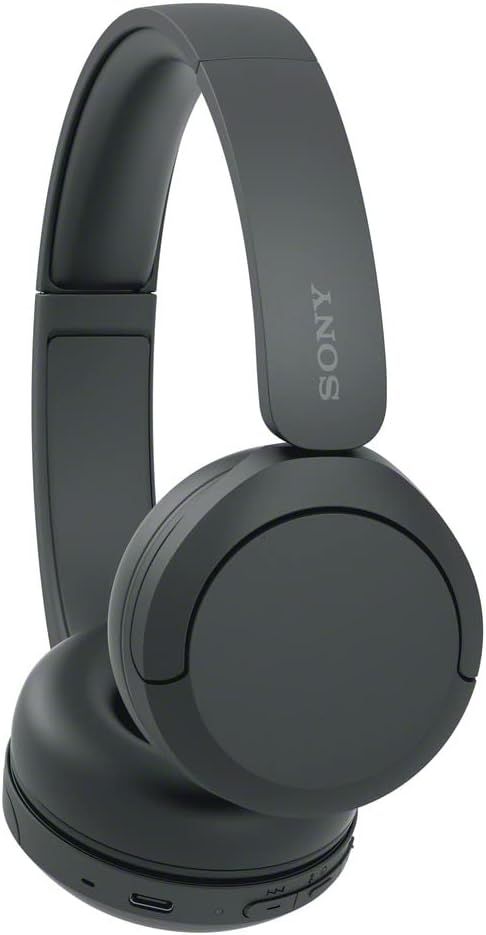 Provides a clean, catalog-style product view showing the Sony headphones from a side angle to help shoppers see the design, color, and brand clearly.