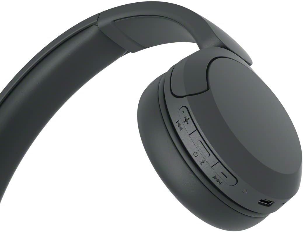 Provides a clean, catalog-style view of the headphones to show the product design, controls, and overall appearance without distractions.