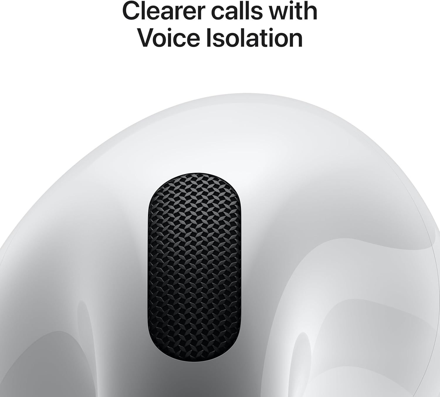 Communicates that the product delivers clearer phone calls through advanced voice isolation technology, reassuring shoppers of superior audio quality.