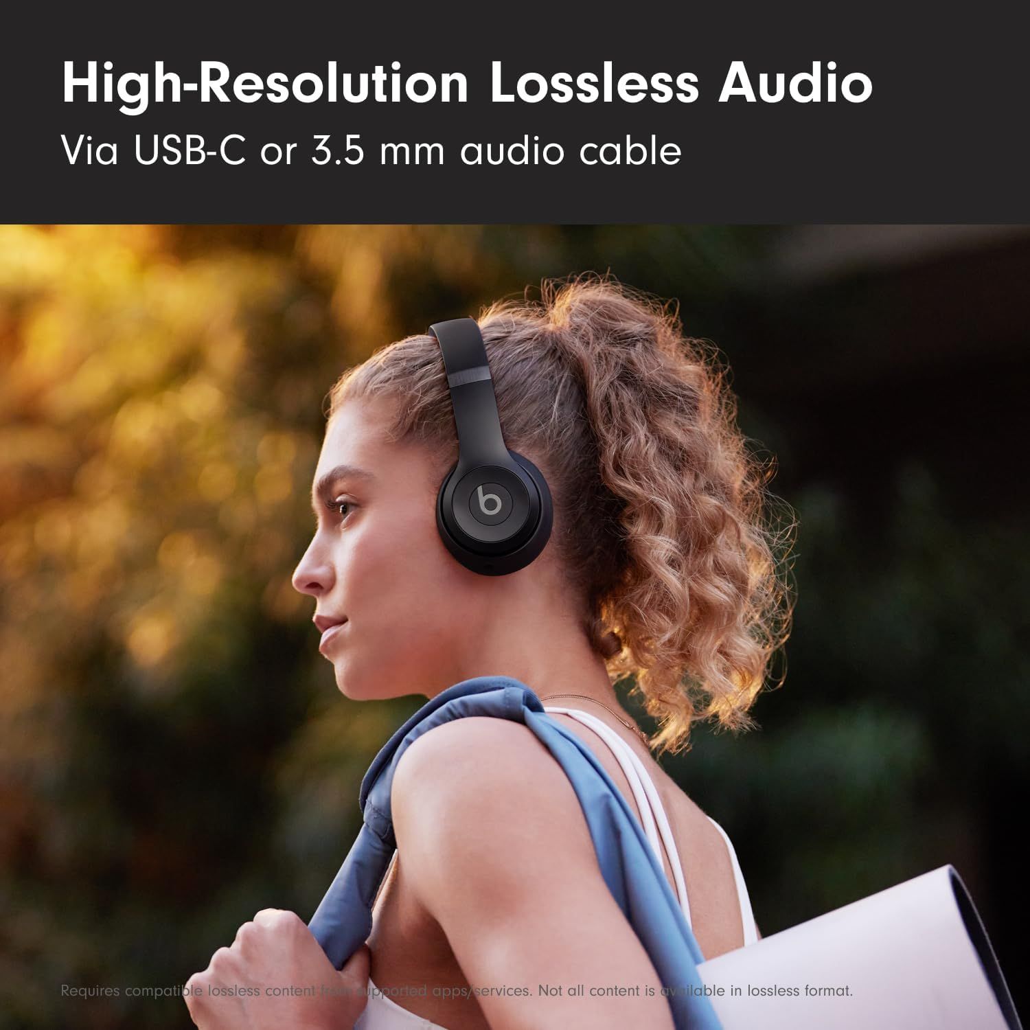 Communicates the premium audio quality of the headphones with lossless audio capability and flexible connectivity options to appeal to audiophiles and…