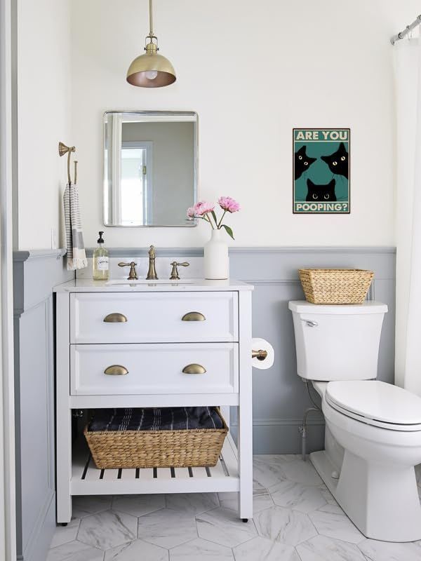 Showcases the product in a real-world bathroom environment to help shoppers visualize how it would look and fit in their own home.