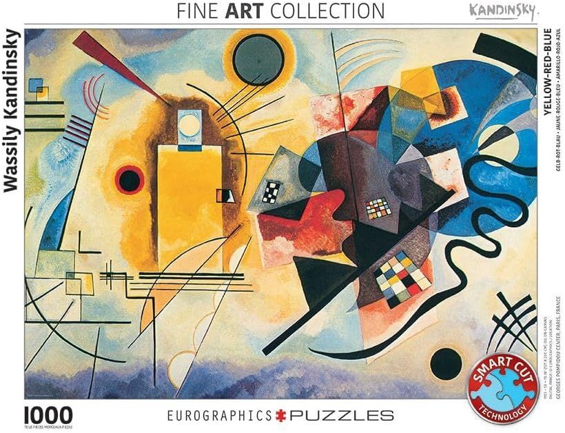 Communicates the brand identity and product line positioning as a premium fine art puzzle collection featuring Kandinsky artwork, appealing to art enthusiasts and puzzle collectors.