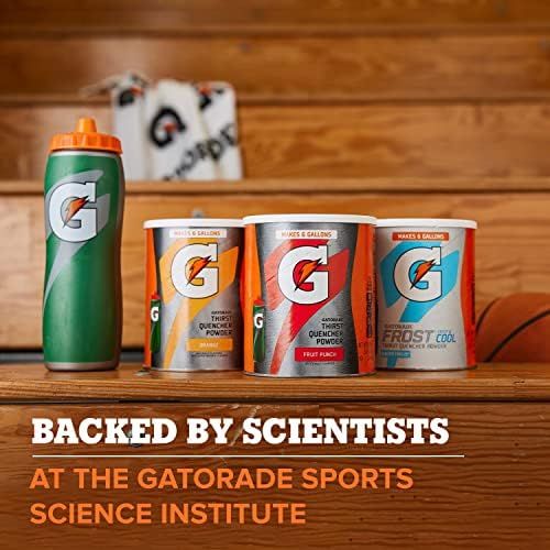 Communicates credibility and trust by highlighting that the product is backed by scientists at the Gatorade Sports Science Institute, reassuring shoppers of…