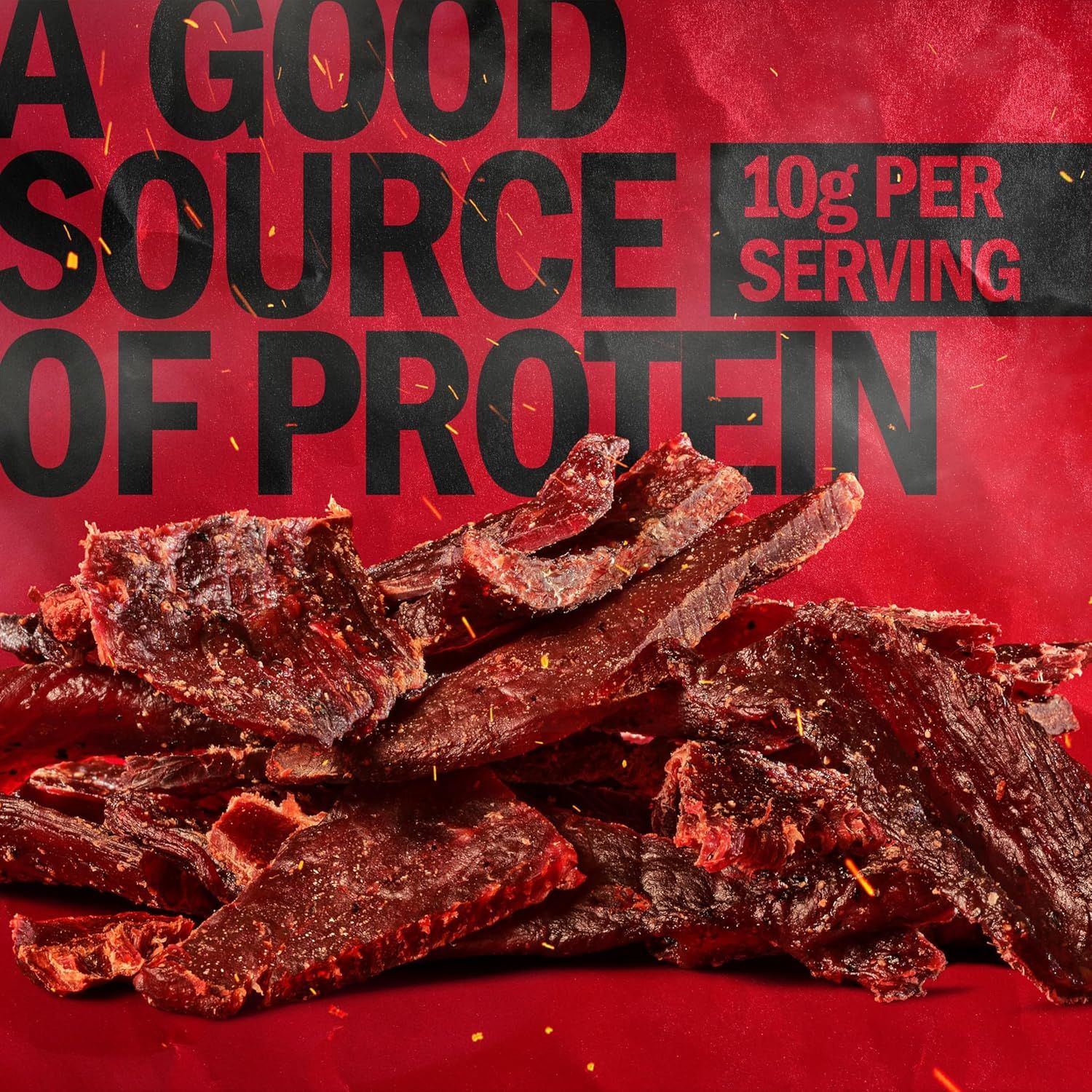 Communicates the product's high protein content (10g per serving) to appeal to health-conscious shoppers seeking nutritious snack options.