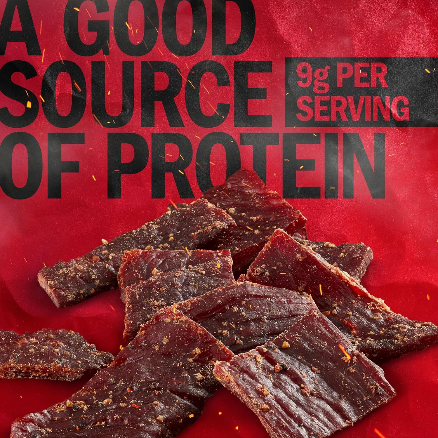 Highlights the product's high protein content (9g per serving) to appeal to health-conscious shoppers and those seeking nutritious snack options. Communicates the core benefit of the product being a…