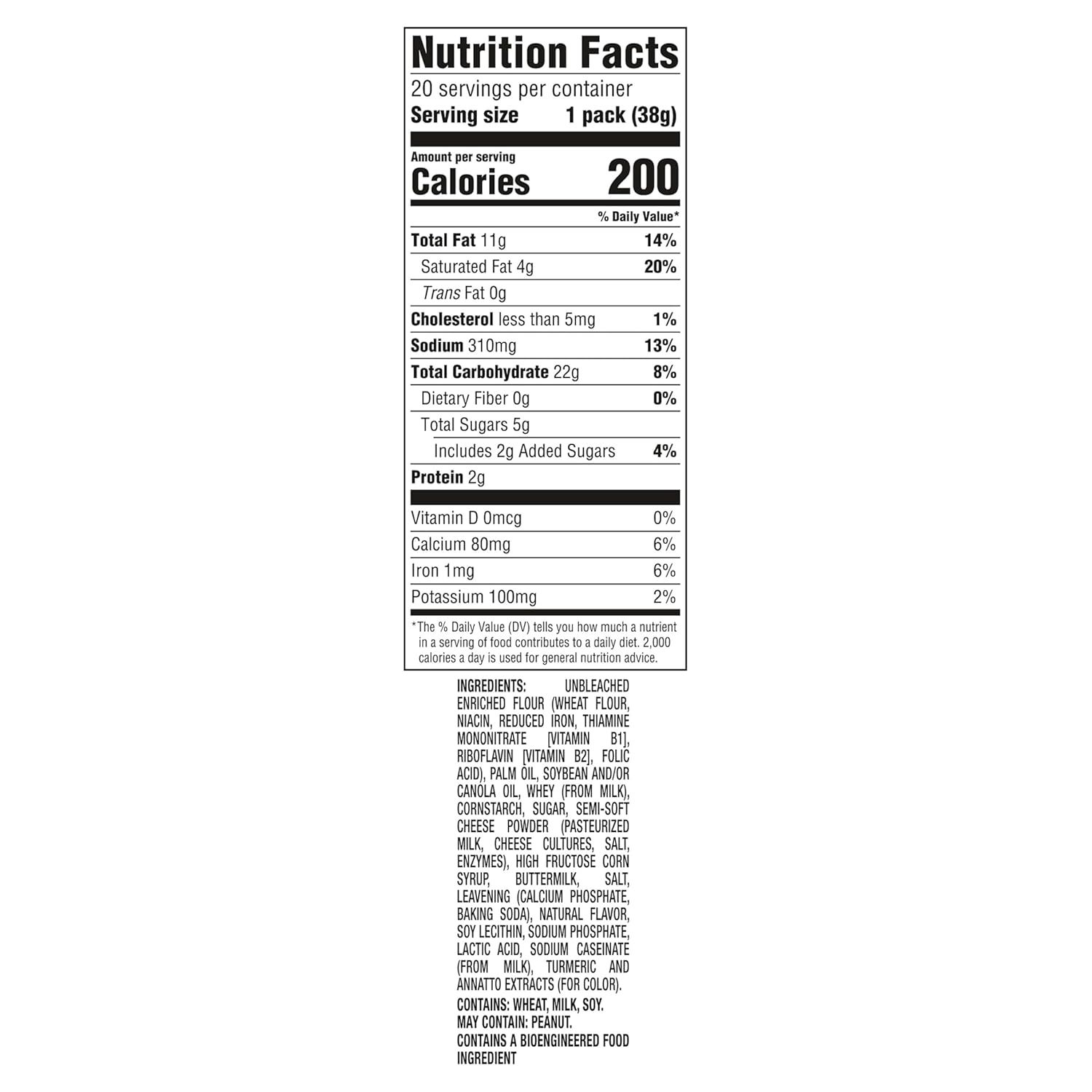 Provides detailed nutritional information and ingredient transparency to help shoppers make informed dietary decisions and understand what's in the product.