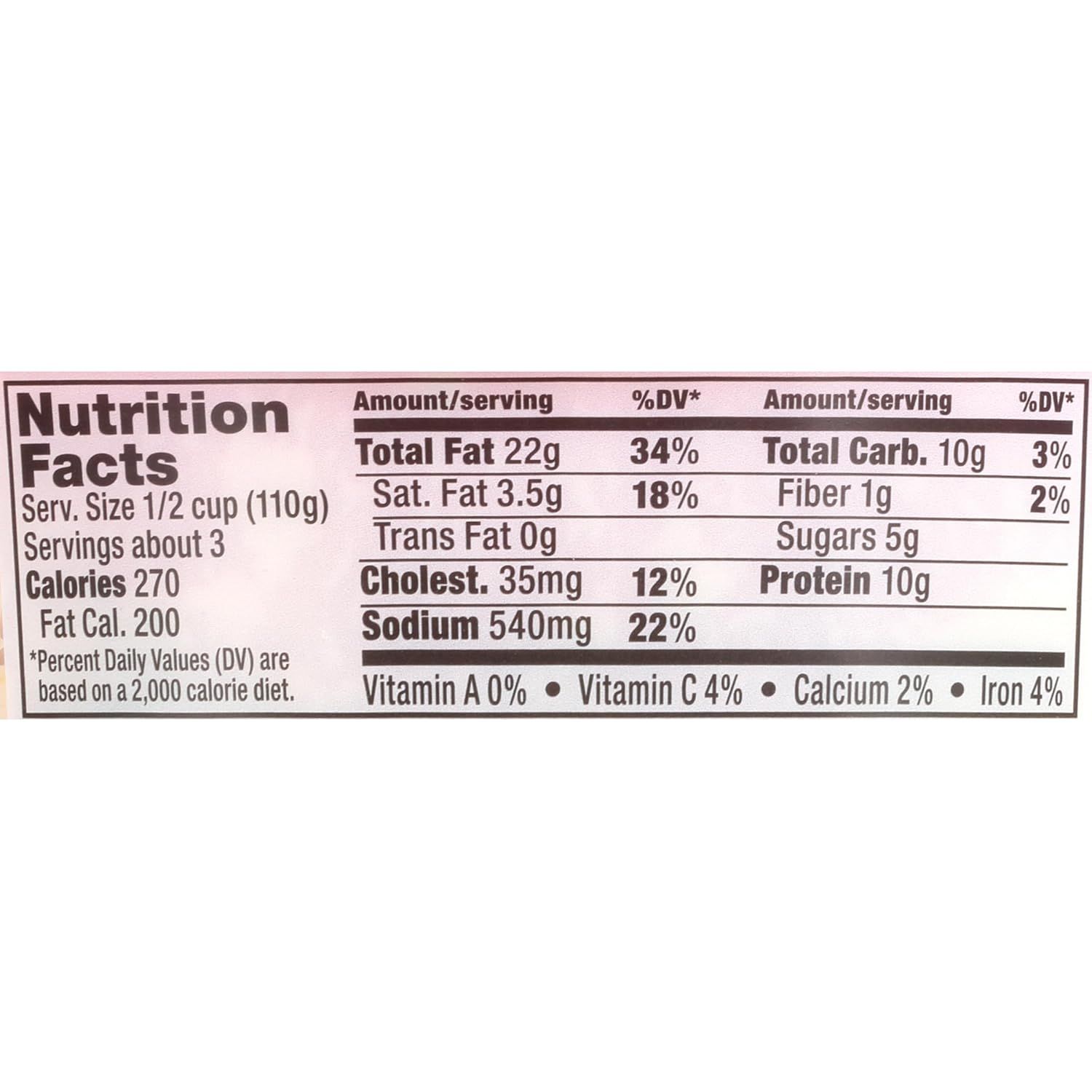 Provides detailed nutritional information to help shoppers make informed dietary decisions about the product.