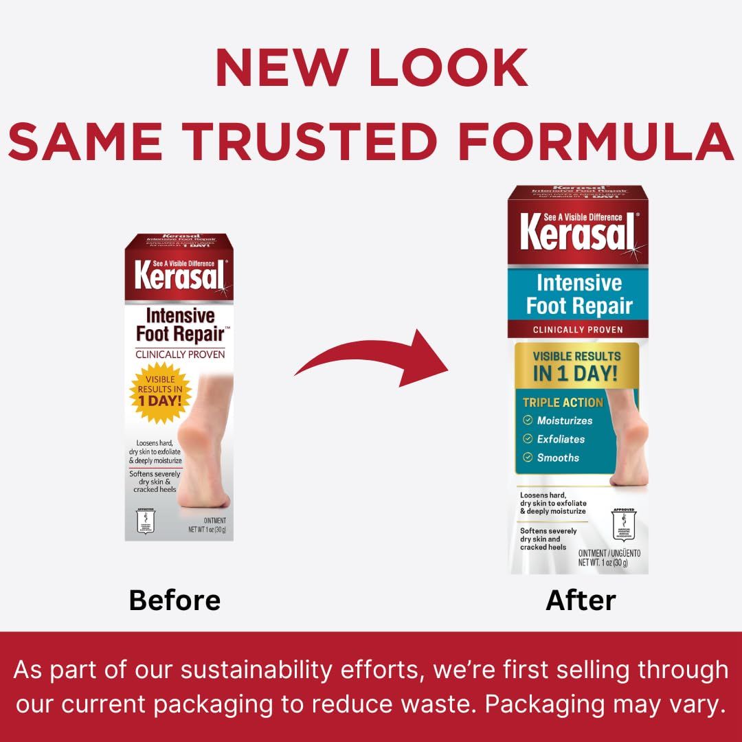 Communicates that the product has new packaging but maintains the same trusted formula, while highlighting the brand's sustainability efforts to reassure…