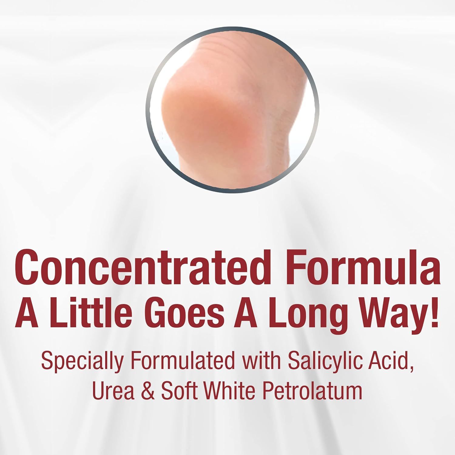 Communicates that the product is highly concentrated and economical, requiring only a small amount to be effective. Reassures shoppers of value and efficiency.