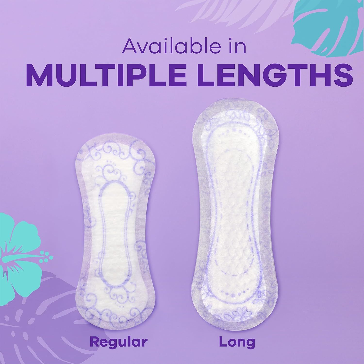 Helps shoppers choose between two available product sizes (Regular and Long) by showing a clear side-by-side visual comparison of the brand's product lineup.