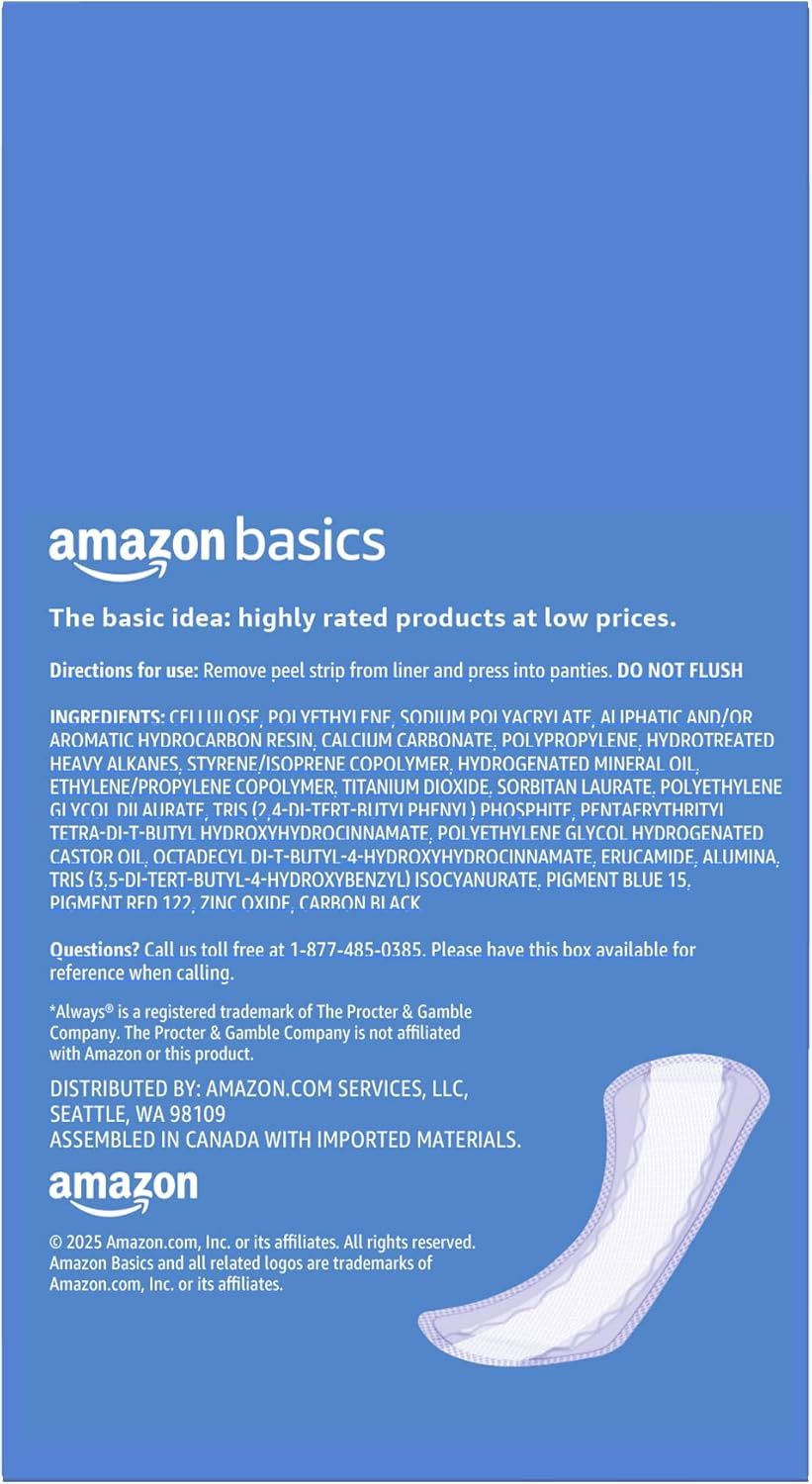 Communicates the Amazon Basics brand promise of highly rated products at low prices while providing product usage directions, ingredients, and company…