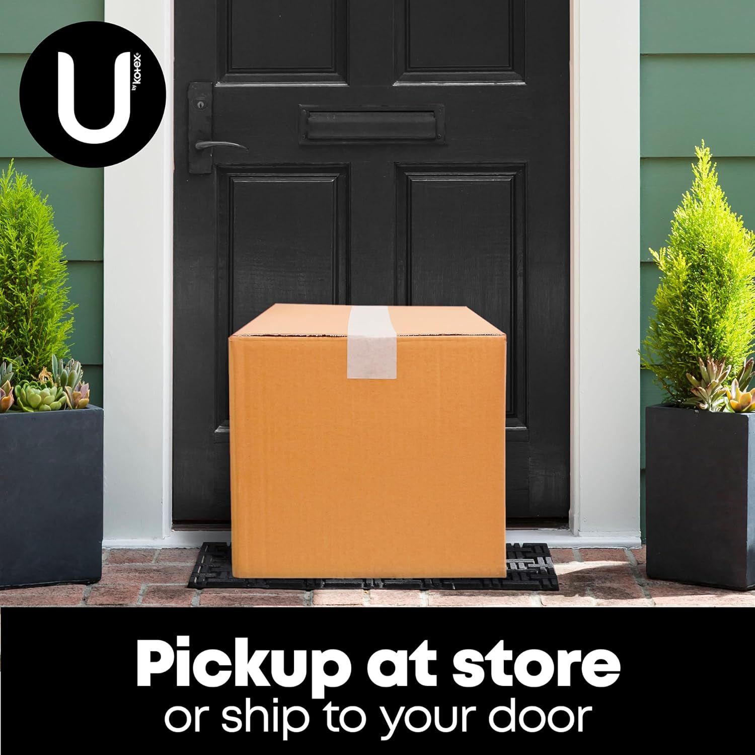 Communicates the convenience of flexible shopping options, reassuring customers they can either pick up in-store or have items shipped directly to their home.