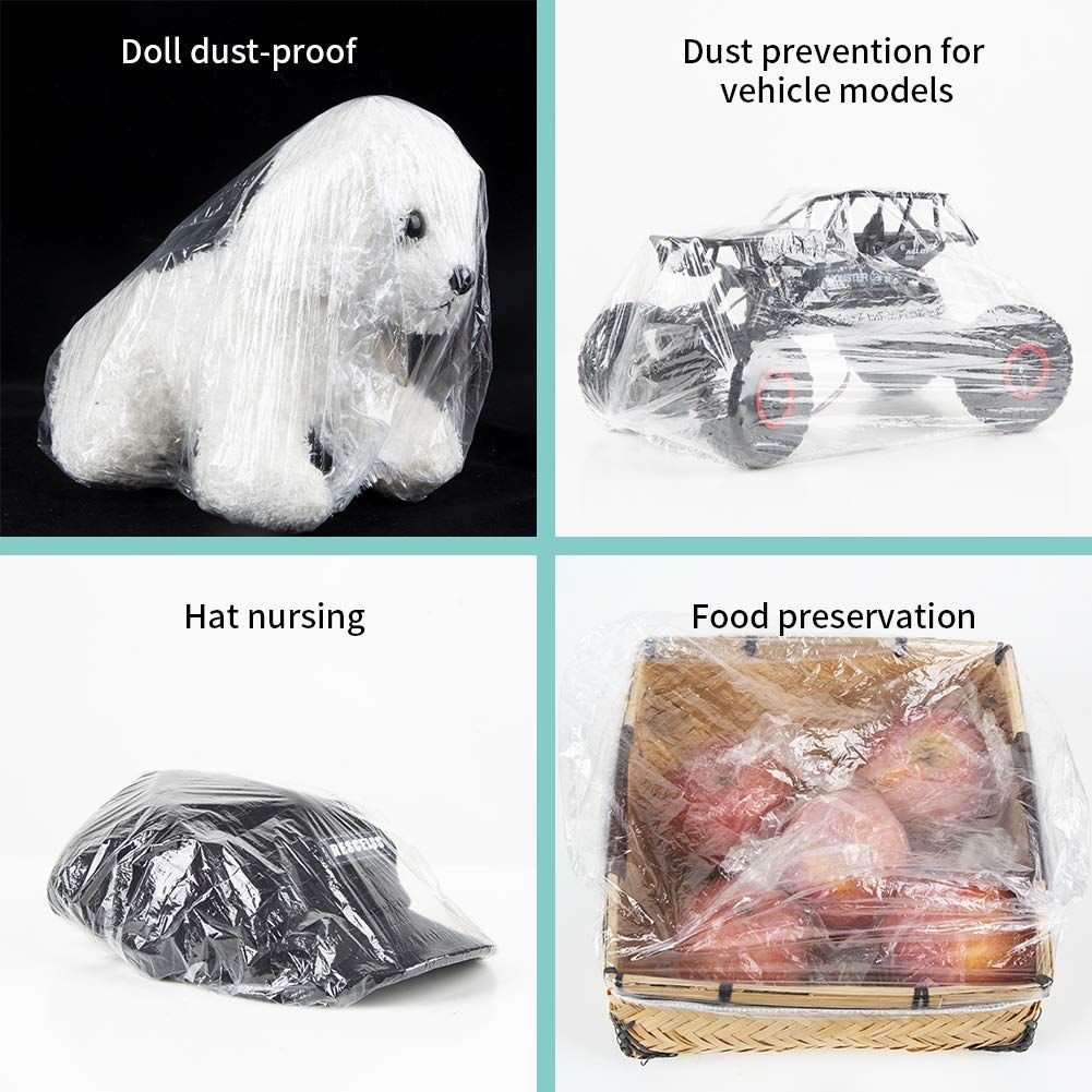 Demonstrates the versatility of the product by showing four distinct use cases where it can protect or preserve different items, reassuring shoppers that this is a multi-purpose solution.
