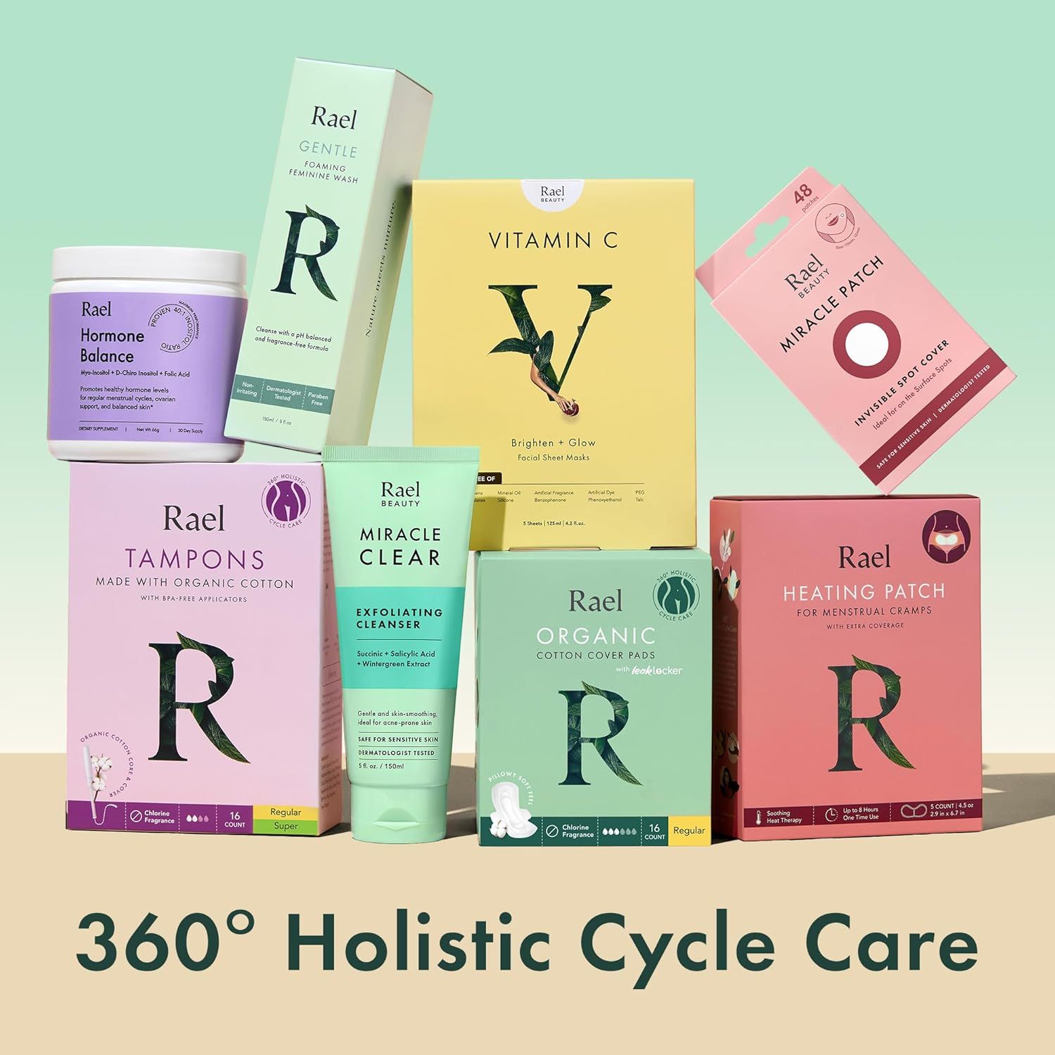 Showcases the brand's complete product portfolio for feminine care, emphasizing the comprehensive '360° Holistic Cycle Care' approach to build brand trust and…
