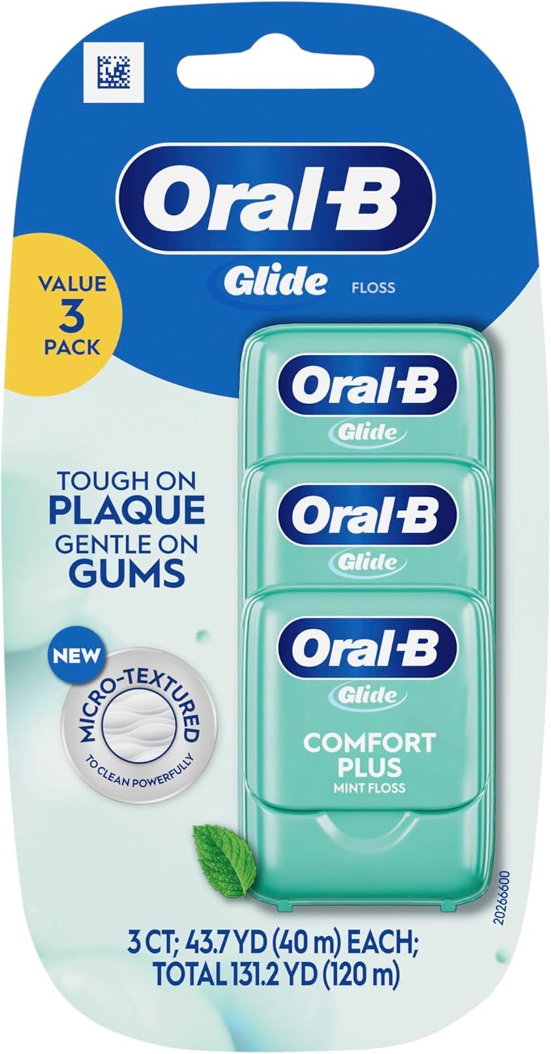 Shows the customer they are receiving three individual floss containers in this value pack purchase.