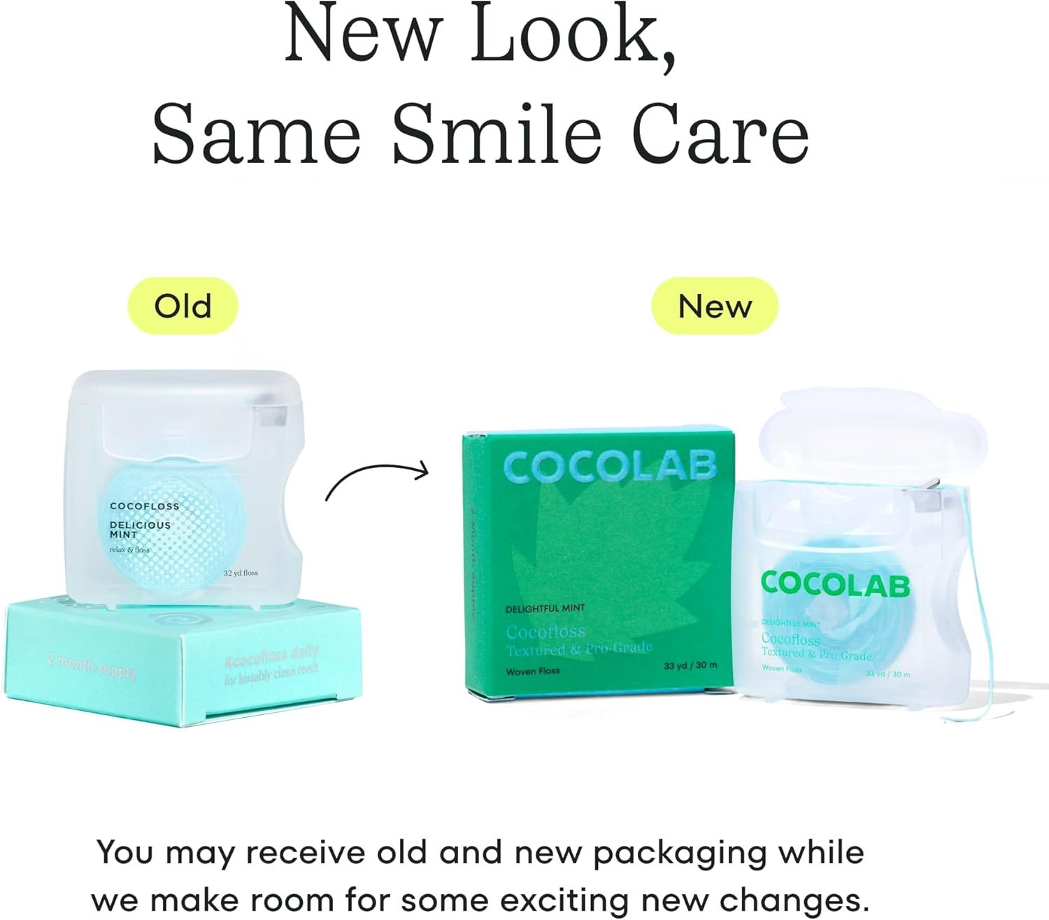 Informs shoppers that the product is undergoing a packaging refresh and they may receive either the old or new design during the transition period, reassuring…