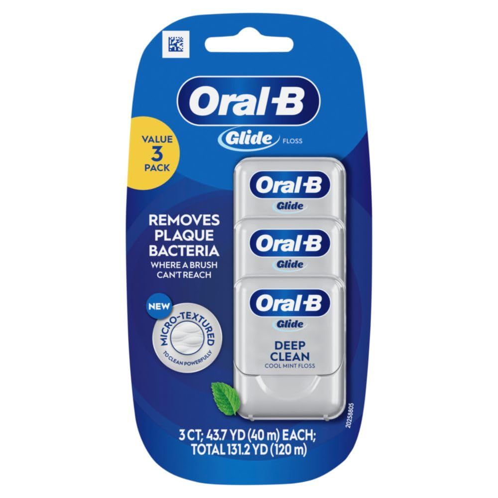 Shows the customer they receive three floss containers in this value pack, making the bundle quantity and contents immediately clear.