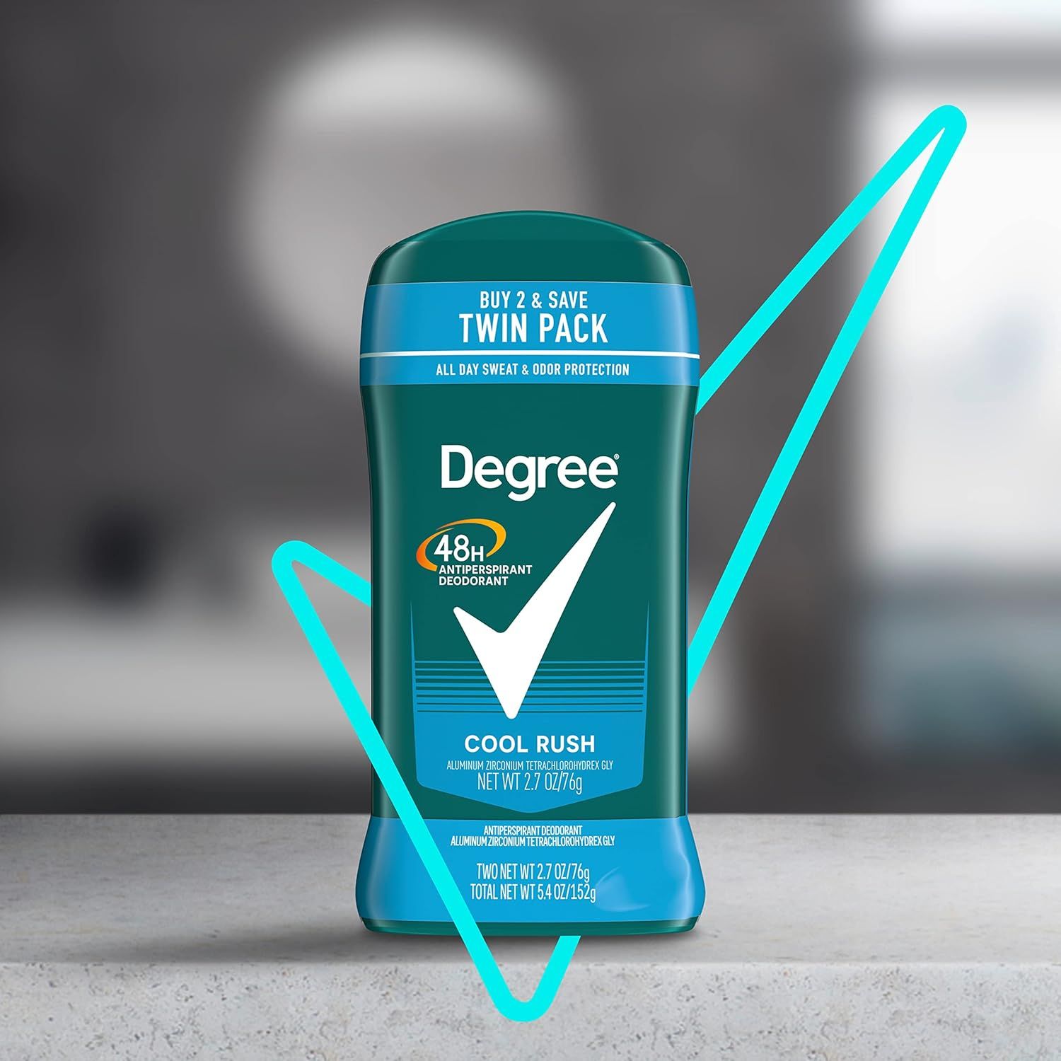 Communicates the product's long-lasting effectiveness with a bold 48-hour protection claim to reassure shoppers of all-day performance. Highlights the core benefit of continuous protection…