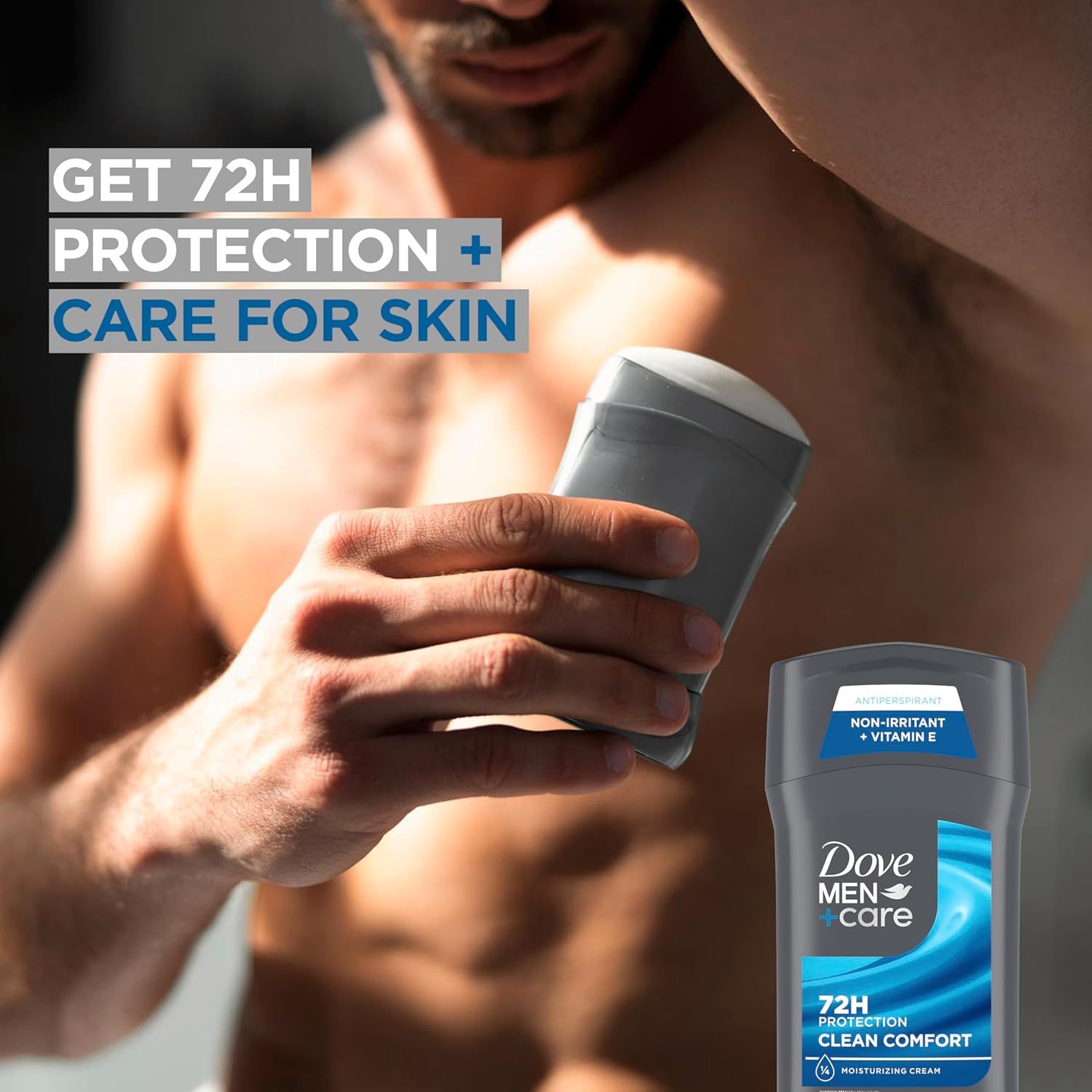Communicates the dual benefit of long-lasting 72-hour protection combined with skin care properties, reassuring shoppers that this deodorant provides extended effectiveness while being gentle and…
