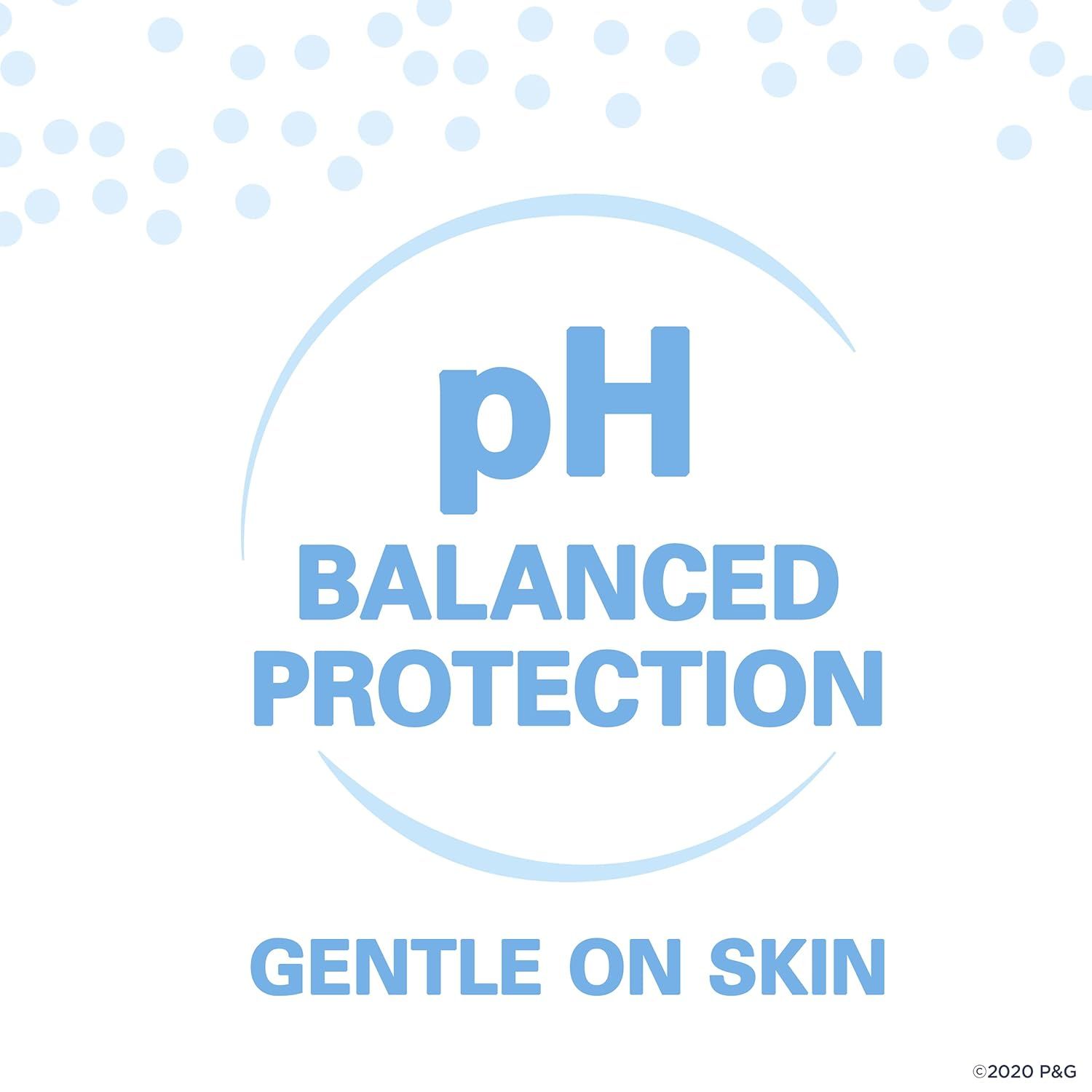 Communicates that the product is pH balanced and gentle on skin, reassuring shoppers that it is safe and suitable for sensitive skin.