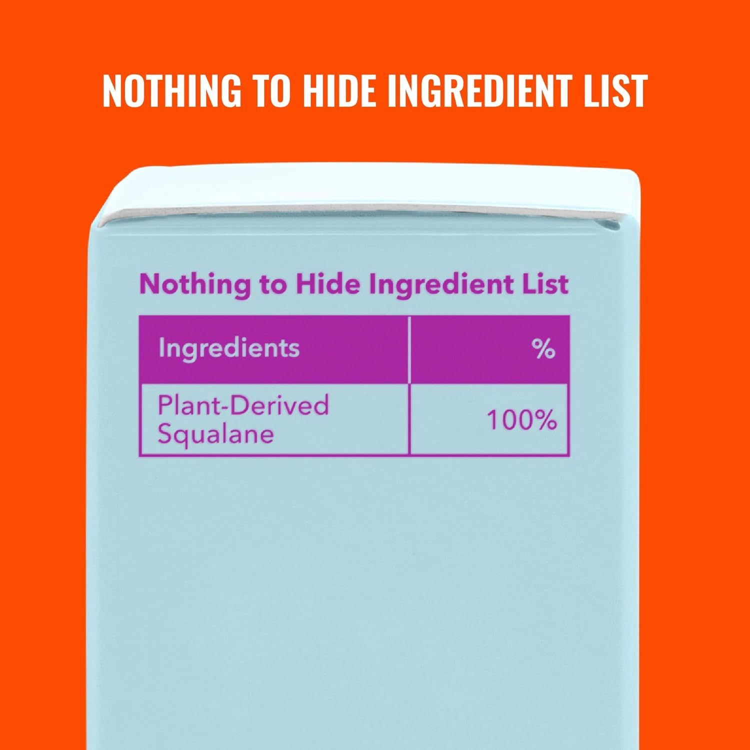Communicates ingredient transparency and plant-based formulation to reassure shoppers about product safety and natural composition. Highlights the brand's commitment to transparency by showing the…