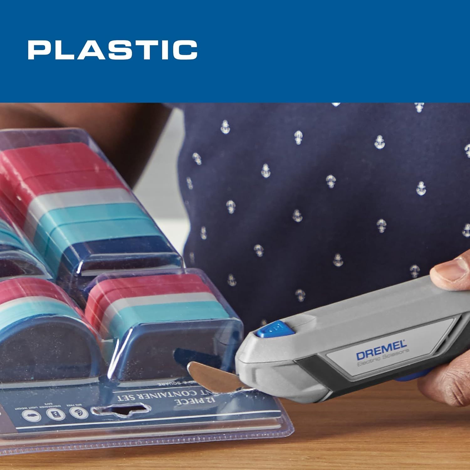 Demonstrates that the Dremel tool is effective for working with plastic materials, reassuring shoppers about its versatility and suitability for this specific…