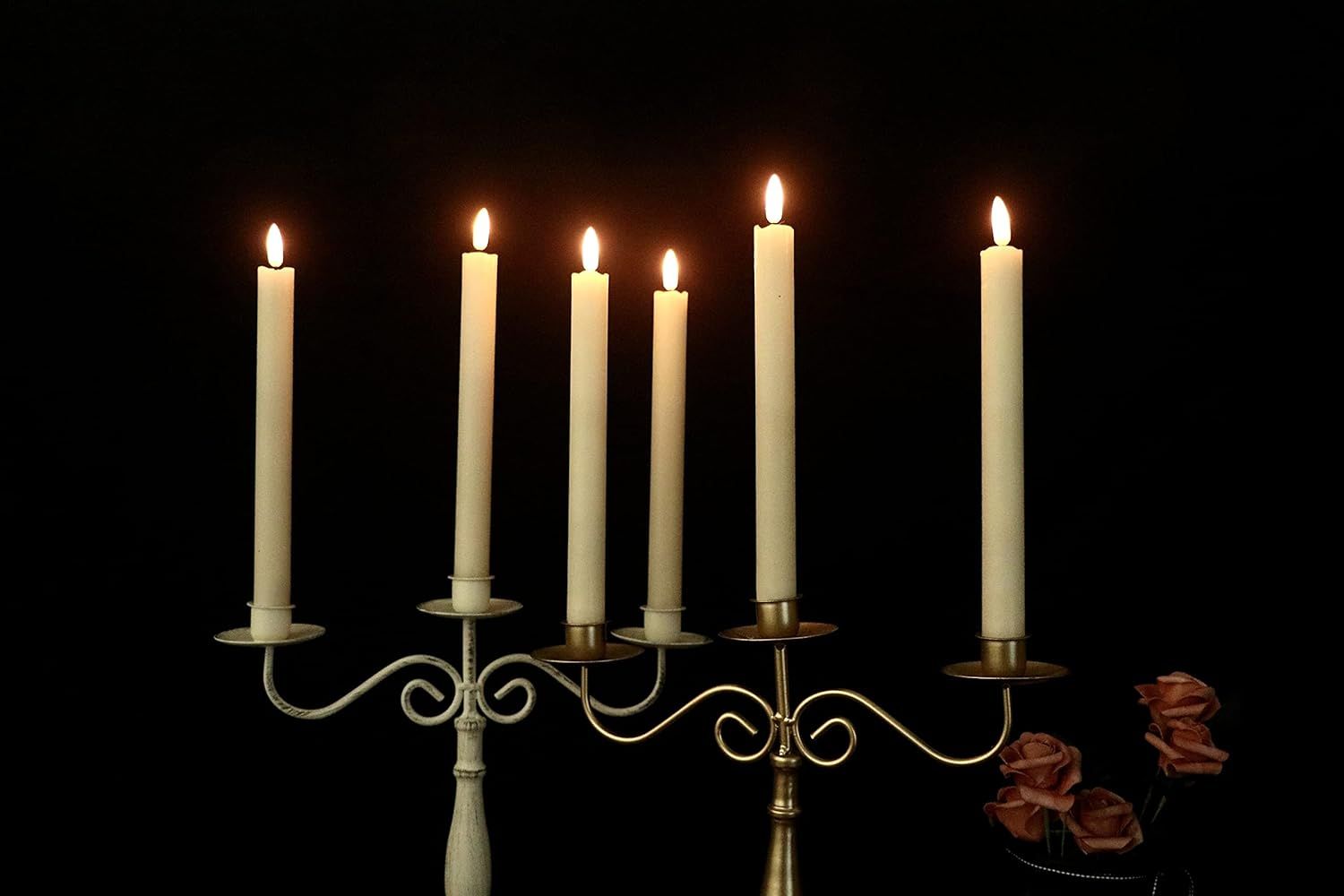 Showcases the product in an elegant, atmospheric setting to communicate its aesthetic appeal and ability to create a warm, sophisticated ambiance in…