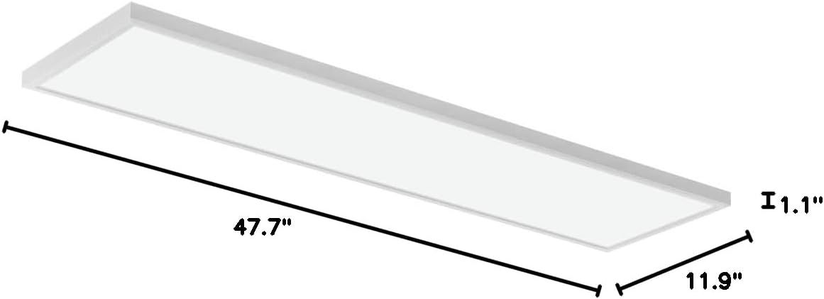 Communicates the exact physical dimensions of the product (47.7" x 11.9" x 1.1") to help shoppers understand the size and ensure it fits their space.