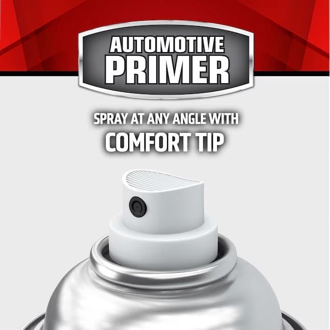 Highlights the product's comfort tip feature that allows spraying at any angle, reassuring shoppers of ease of use and application flexibility.